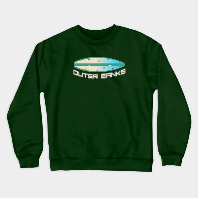 Outer banks north carolina surfing Crewneck Sweatshirt by Oosters